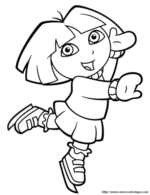 Disegno da colorare: Dora l'esploratrice (Cartoni animati) #29804 - Pagine da Colorare Stampabili Gratuite