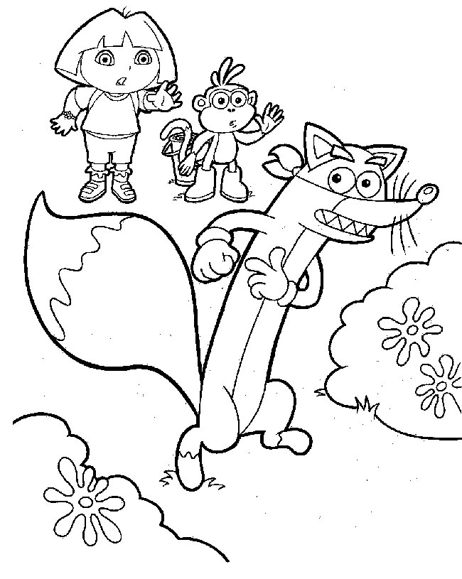 Disegno da colorare: Dora l'esploratrice (Cartoni animati) #29808 - Pagine da Colorare Stampabili Gratuite