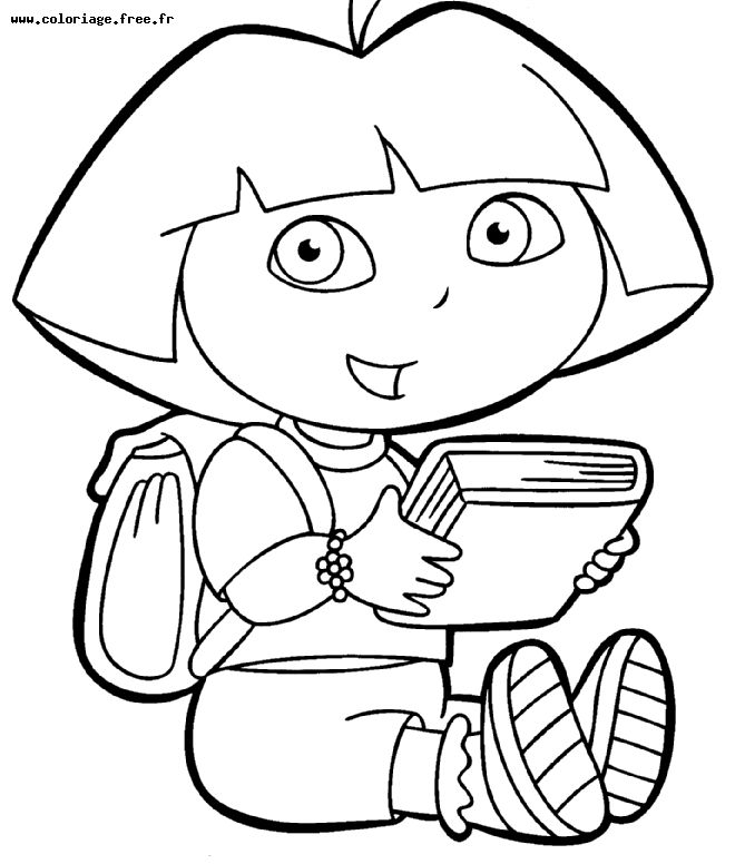 Disegno da colorare: Dora l'esploratrice (Cartoni animati) #29850 - Pagine da Colorare Stampabili Gratuite