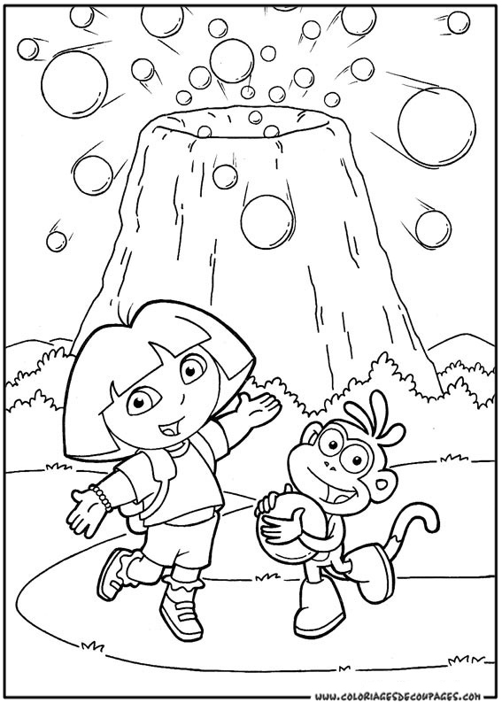 Disegno da colorare: Dora l'esploratrice (Cartoni animati) #29894 - Pagine da Colorare Stampabili Gratuite