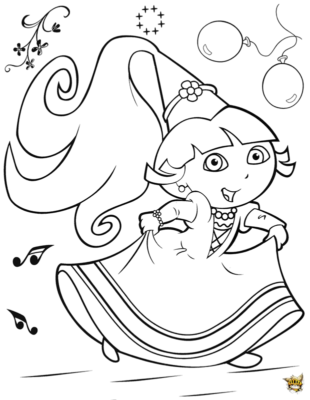 Disegno da colorare: Dora l'esploratrice (Cartoni animati) #29911 - Pagine da Colorare Stampabili Gratuite