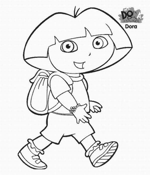 Disegno da colorare: Dora l'esploratrice (Cartoni animati) #29922 - Pagine da Colorare Stampabili Gratuite
