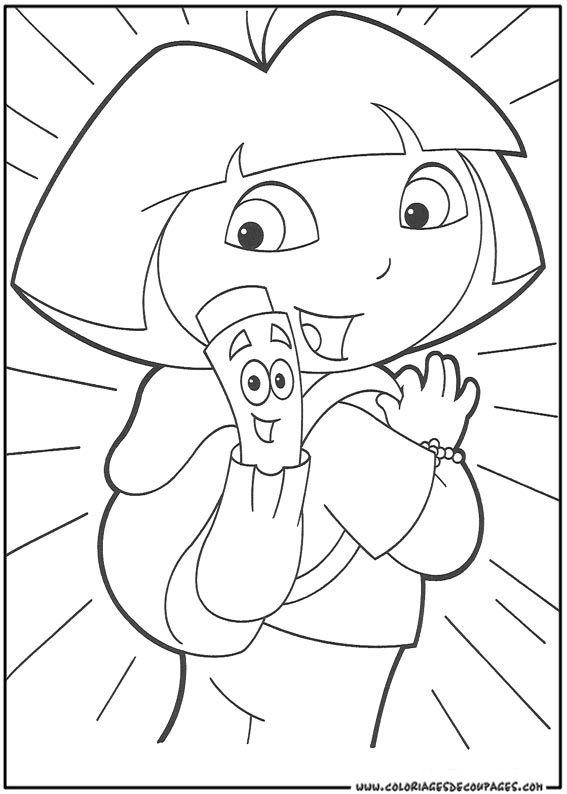 Disegno da colorare: Dora l'esploratrice (Cartoni animati) #29930 - Pagine da Colorare Stampabili Gratuite
