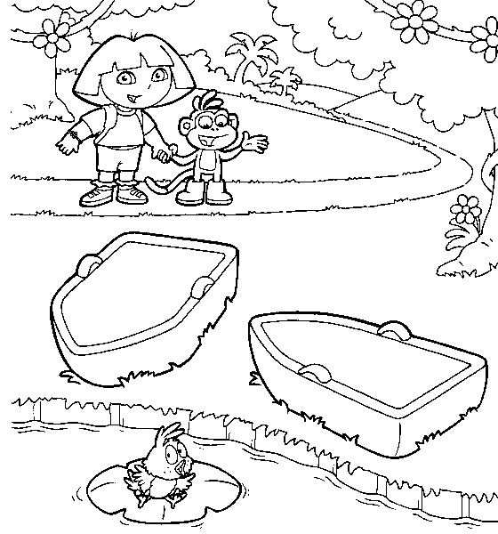 Disegno da colorare: Dora l'esploratrice (Cartoni animati) #29938 - Pagine da Colorare Stampabili Gratuite