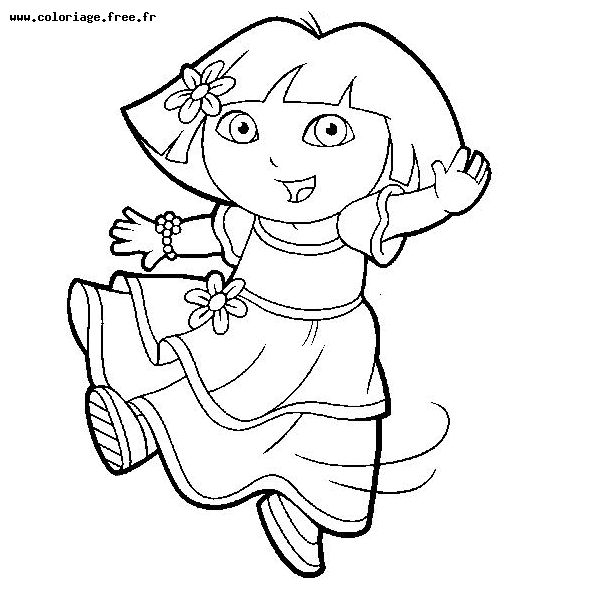 Disegno da colorare: Dora l'esploratrice (Cartoni animati) #29963 - Pagine da Colorare Stampabili Gratuite