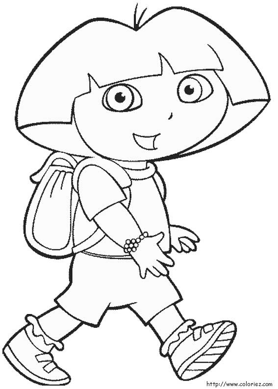 Disegno da colorare: Dora l'esploratrice (Cartoni animati) #29972 - Pagine da Colorare Stampabili Gratuite