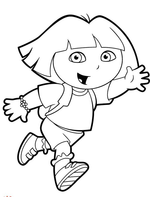 Disegno da colorare: Dora l'esploratrice (Cartoni animati) #30084 - Pagine da Colorare Stampabili Gratuite