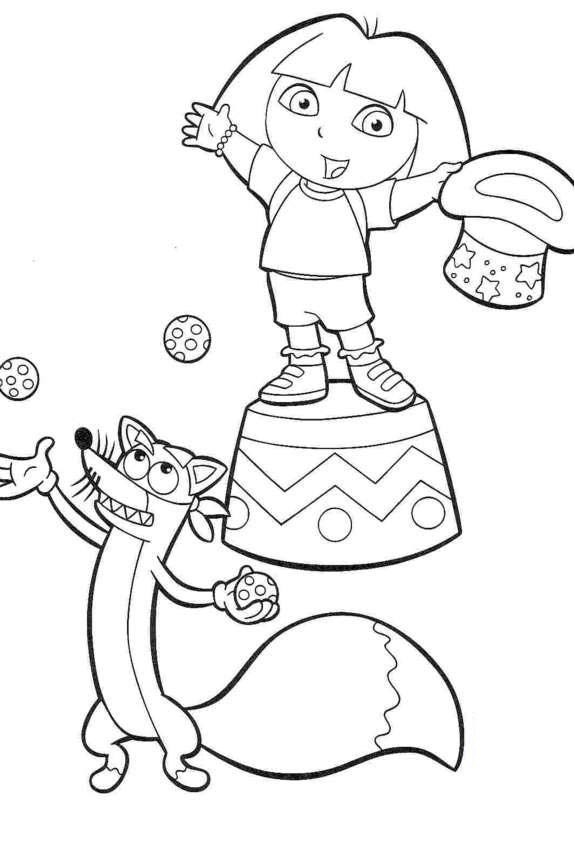 Disegno da colorare: Dora l'esploratrice (Cartoni animati) #30101 - Pagine da Colorare Stampabili Gratuite