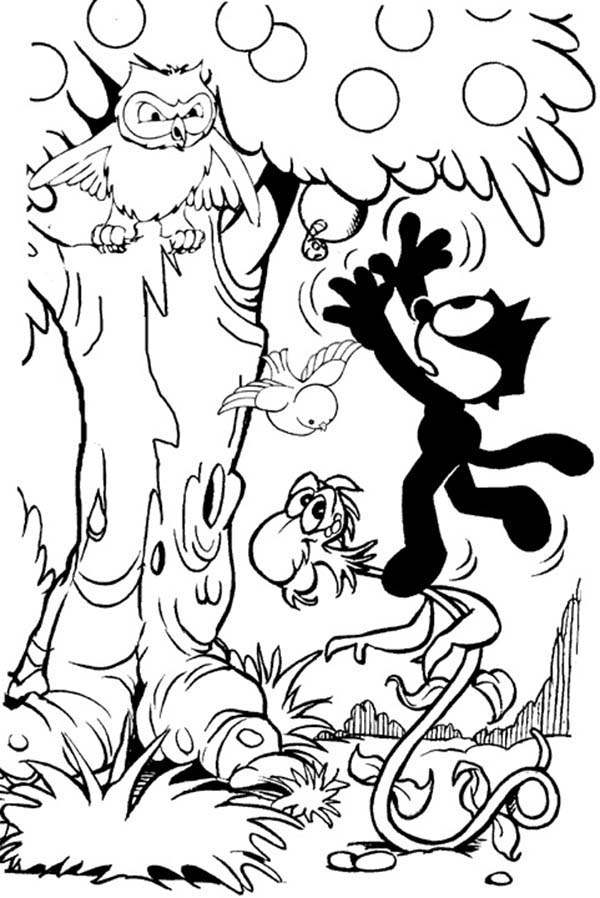 Disegno da colorare: Felice il gatto (Cartoni animati) #47864 - Pagine da Colorare Stampabili Gratuite