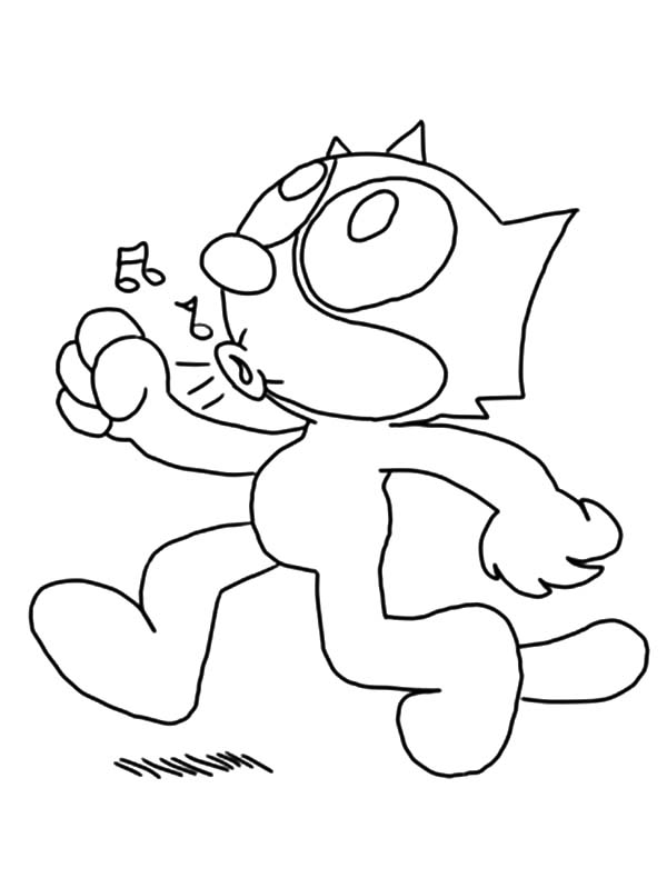 Disegno da colorare: Felice il gatto (Cartoni animati) #47889 - Pagine da Colorare Stampabili Gratuite