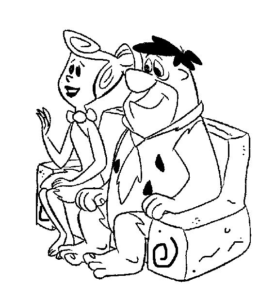 Disegno da colorare: Flintstones (Cartoni animati) #29516 - Pagine da Colorare Stampabili Gratuite