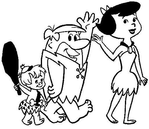 Disegno da colorare: Flintstones (Cartoni animati) #29544 - Pagine da Colorare Stampabili Gratuite