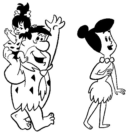 Disegno da colorare: Flintstones (Cartoni animati) #29564 - Pagine da Colorare Stampabili Gratuite