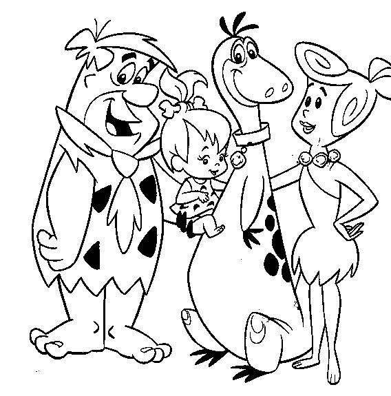 Disegno da colorare: Flintstones (Cartoni animati) #29584 - Pagine da Colorare Stampabili Gratuite