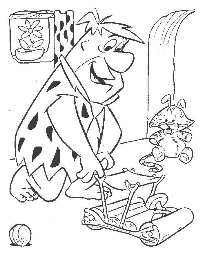 Disegno da colorare: Flintstones (Cartoni animati) #29620 - Pagine da Colorare Stampabili Gratuite