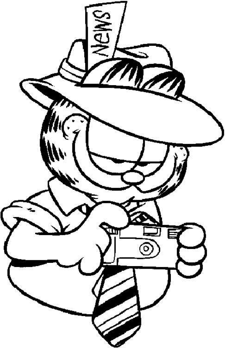 Disegno da colorare: Garfield (Cartoni animati) #26118 - Pagine da Colorare Stampabili Gratuite