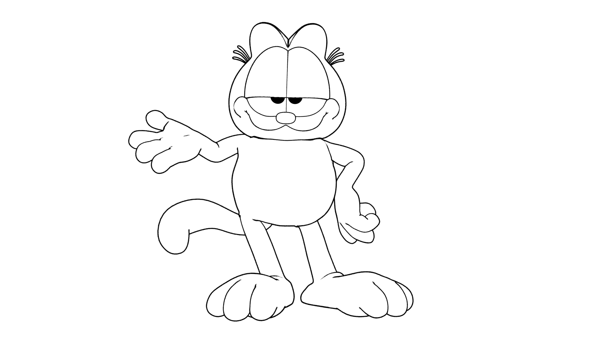 Disegno da colorare: Garfield (Cartoni animati) #26126 - Pagine da Colorare Stampabili Gratuite