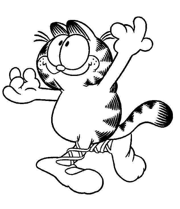 Disegno da colorare: Garfield (Cartoni animati) #26127 - Pagine da Colorare Stampabili Gratuite