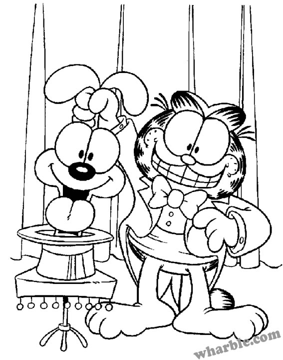 Disegno da colorare: Garfield (Cartoni animati) #26128 - Pagine da Colorare Stampabili Gratuite