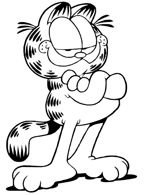 Disegno da colorare: Garfield (Cartoni animati) #26132 - Pagine da Colorare Stampabili Gratuite