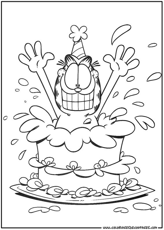 Disegno da colorare: Garfield (Cartoni animati) #26142 - Pagine da Colorare Stampabili Gratuite