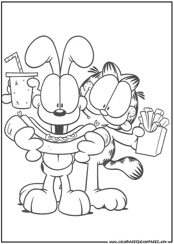 Disegno da colorare: Garfield (Cartoni animati) #26148 - Pagine da Colorare Stampabili Gratuite