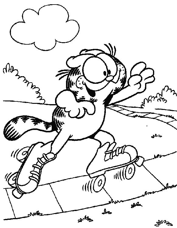 Disegno da colorare: Garfield (Cartoni animati) #26151 - Pagine da Colorare Stampabili Gratuite