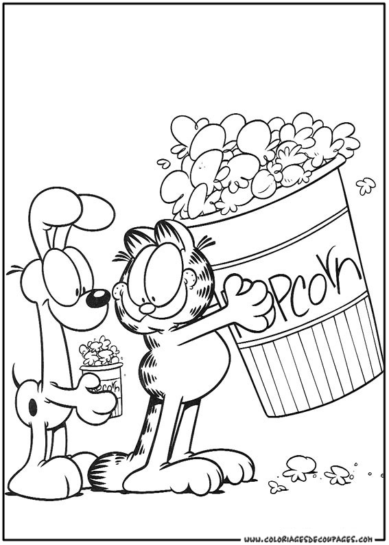 Disegno da colorare: Garfield (Cartoni animati) #26196 - Pagine da Colorare Stampabili Gratuite