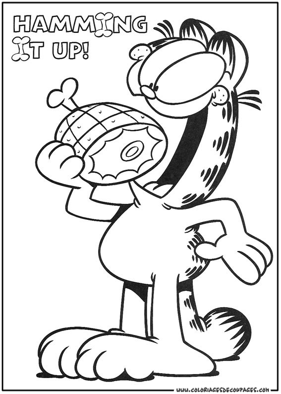 Disegno da colorare: Garfield (Cartoni animati) #26204 - Pagine da Colorare Stampabili Gratuite