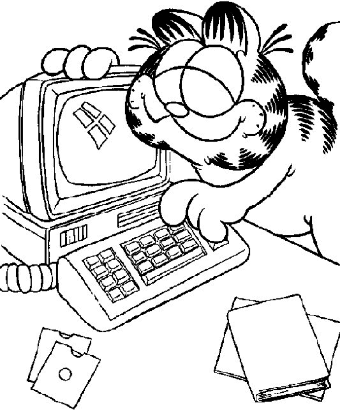 Disegno da colorare: Garfield (Cartoni animati) #26210 - Pagine da Colorare Stampabili Gratuite