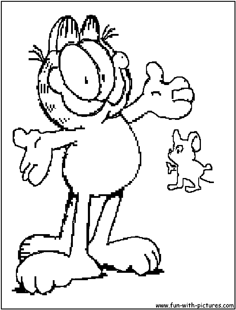 Disegno da colorare: Garfield (Cartoni animati) #26223 - Pagine da Colorare Stampabili Gratuite