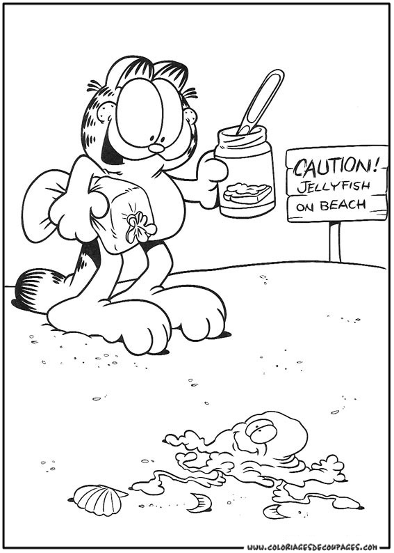 Disegno da colorare: Garfield (Cartoni animati) #26226 - Pagine da Colorare Stampabili Gratuite