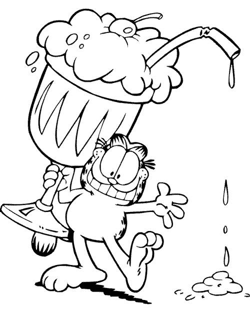 Disegno da colorare: Garfield (Cartoni animati) #26236 - Pagine da Colorare Stampabili Gratuite