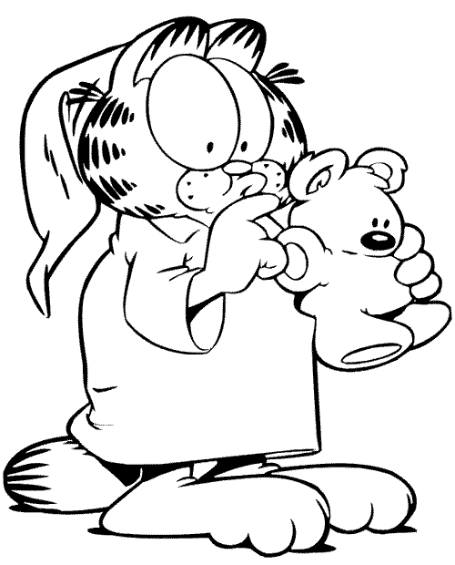Disegno da colorare: Garfield (Cartoni animati) #26241 - Pagine da Colorare Stampabili Gratuite
