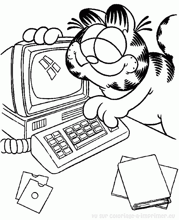 Disegno da colorare: Garfield (Cartoni animati) #26258 - Pagine da Colorare Stampabili Gratuite