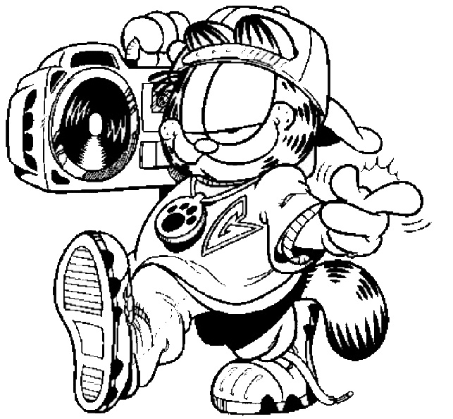 Disegno da colorare: Garfield (Cartoni animati) #26271 - Pagine da Colorare Stampabili Gratuite