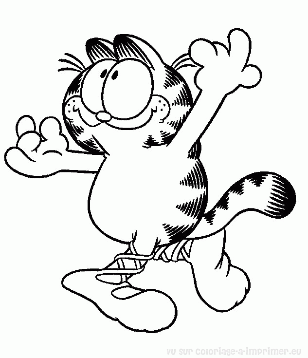 Disegno da colorare: Garfield (Cartoni animati) #26272 - Pagine da Colorare Stampabili Gratuite