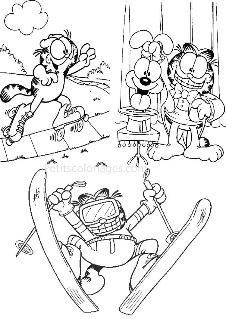 Disegno da colorare: Garfield (Cartoni animati) #26289 - Pagine da Colorare Stampabili Gratuite