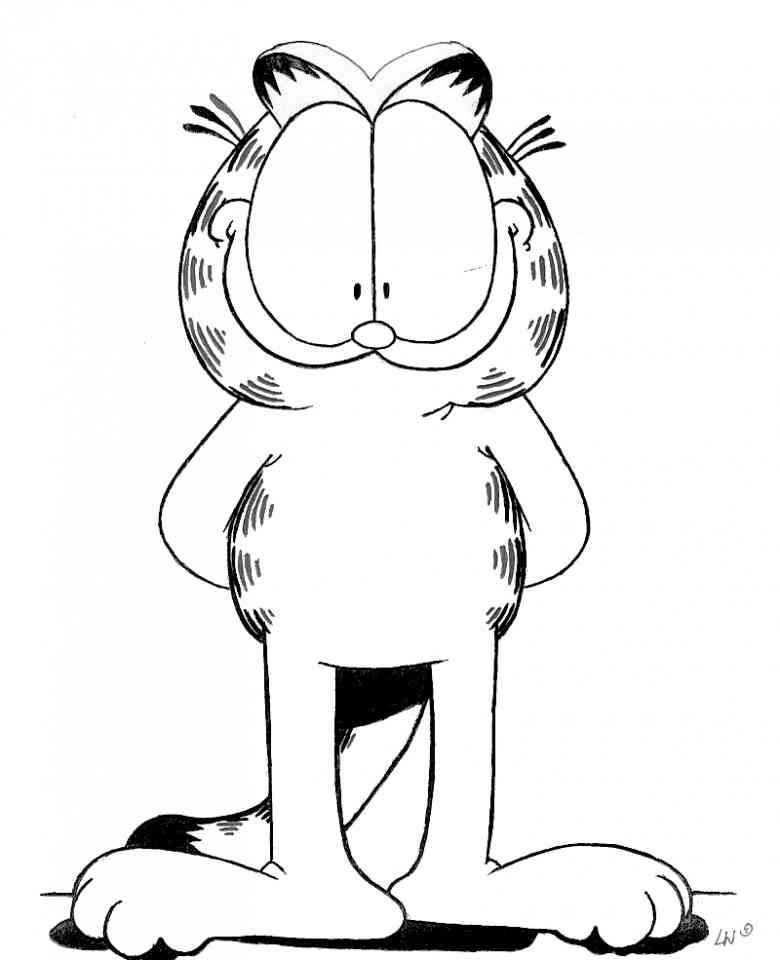 Disegno da colorare: Garfield (Cartoni animati) #26296 - Pagine da Colorare Stampabili Gratuite