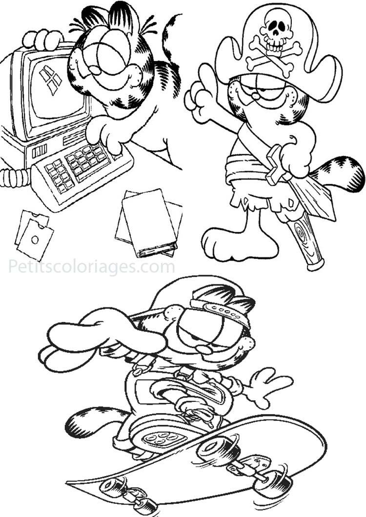 Disegno da colorare: Garfield (Cartoni animati) #26303 - Pagine da Colorare Stampabili Gratuite