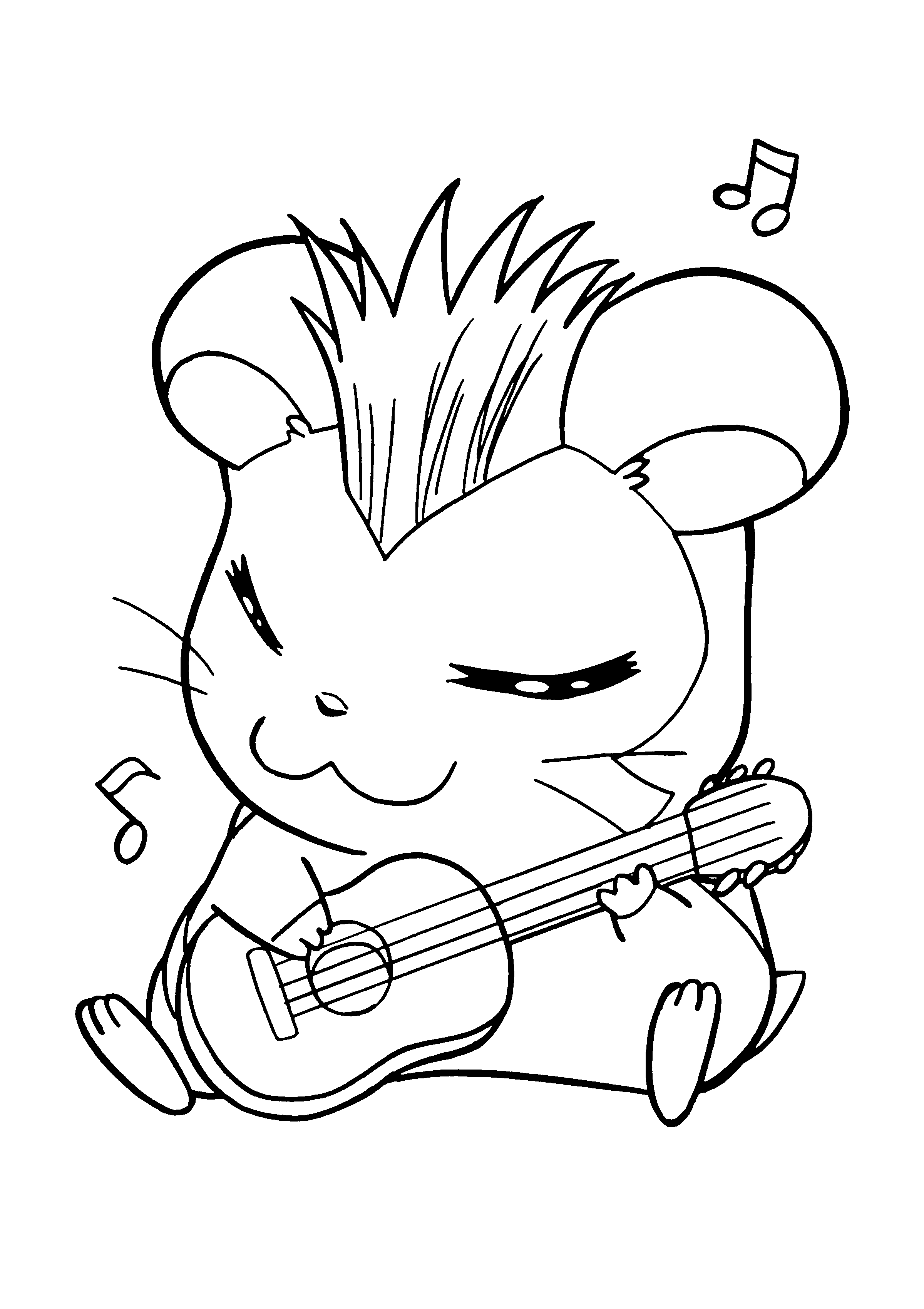 Disegno da colorare: Hamtaro (Cartoni animati) #39912 - Pagine da Colorare Stampabili Gratuite