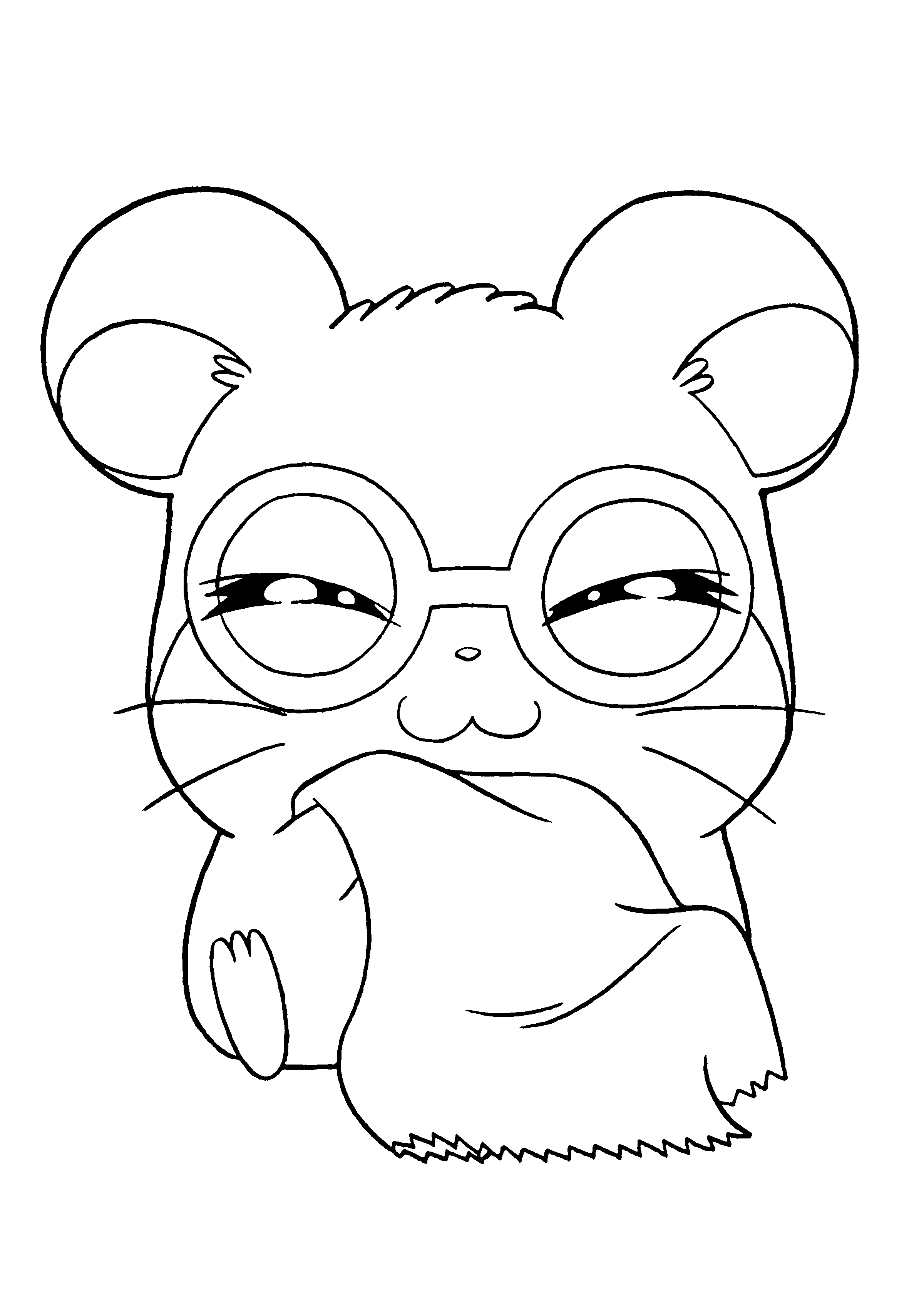 Disegno da colorare: Hamtaro (Cartoni animati) #39927 - Pagine da Colorare Stampabili Gratuite