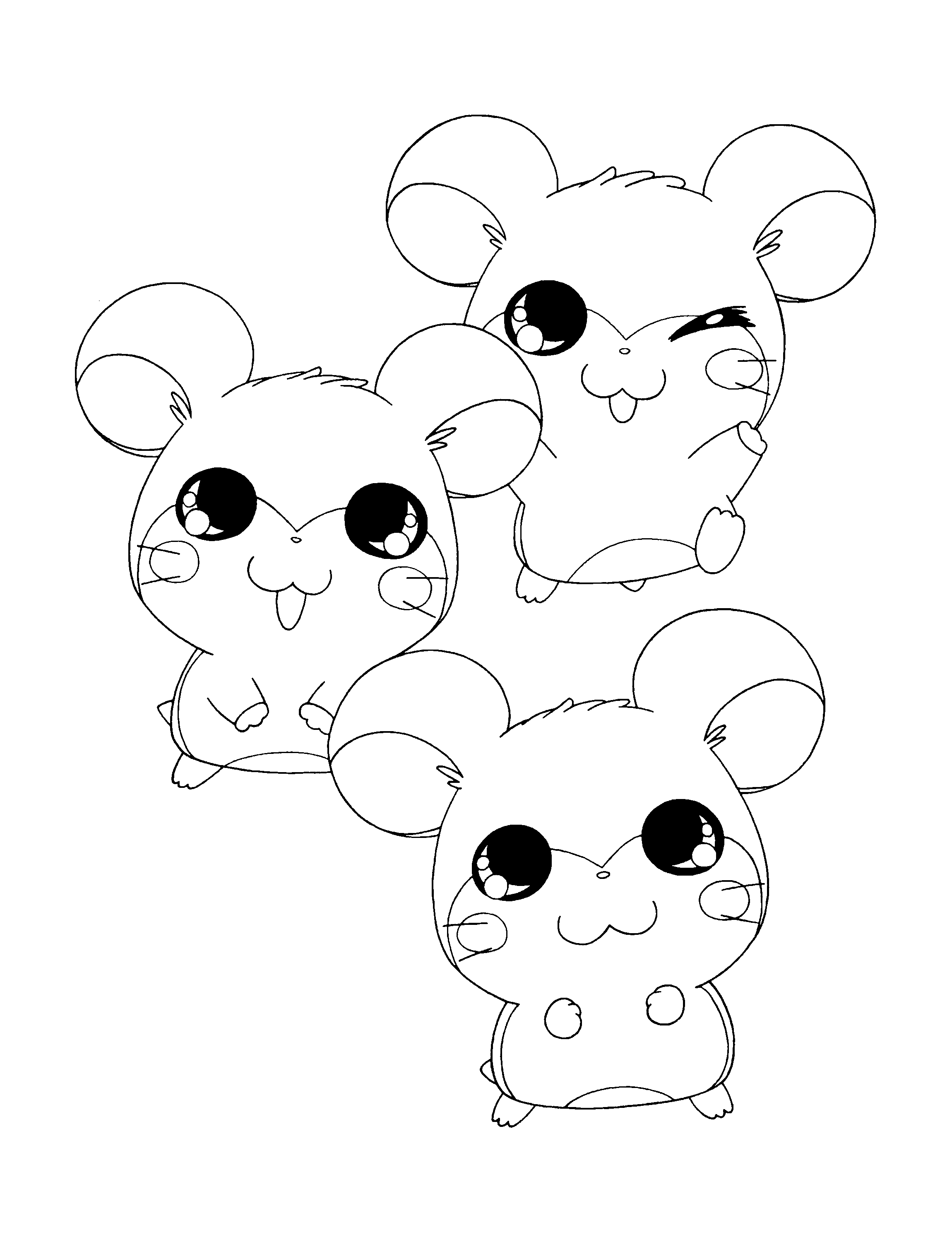 Disegno da colorare: Hamtaro (Cartoni animati) #39939 - Pagine da Colorare Stampabili Gratuite