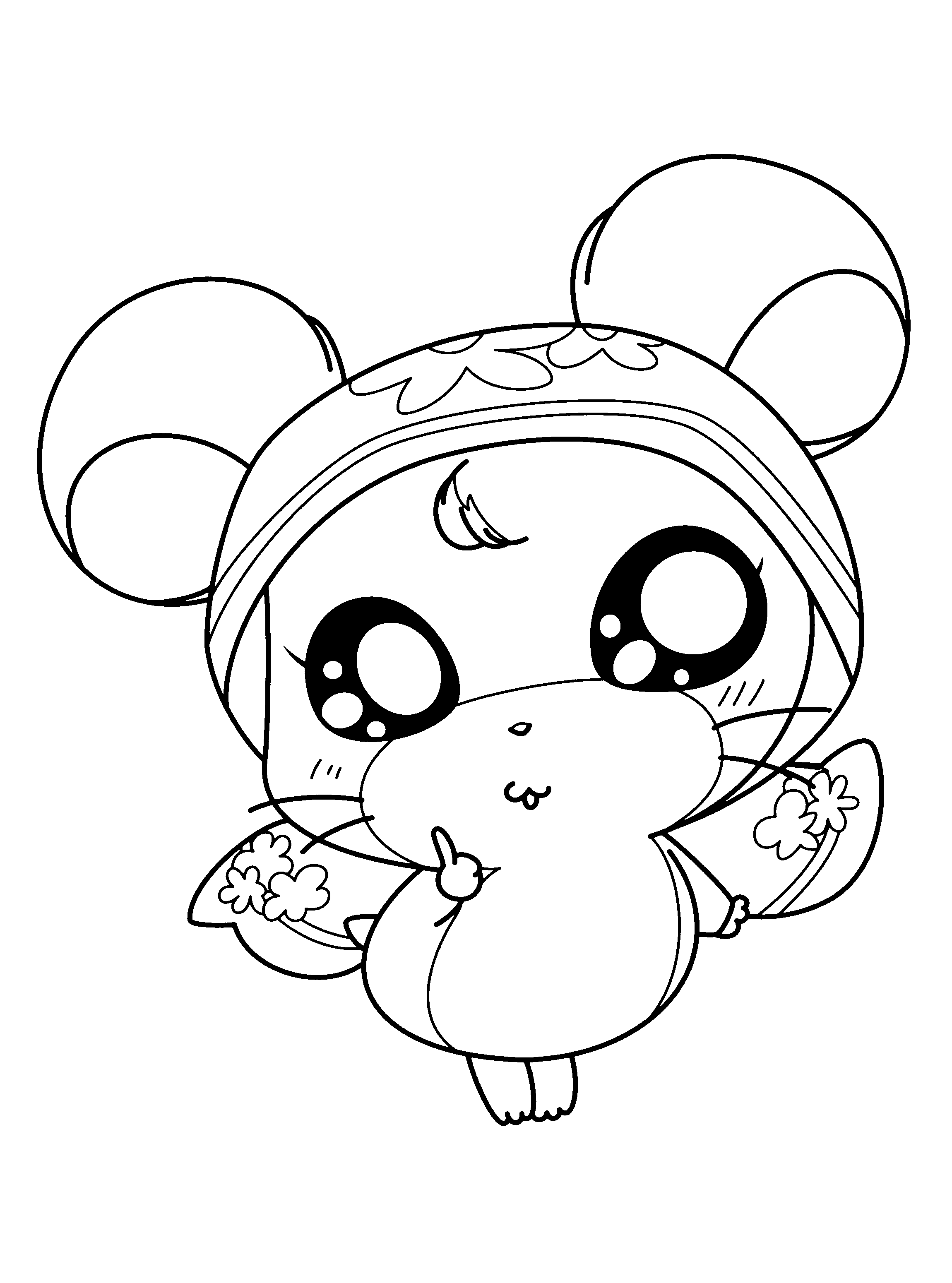 Disegno da colorare: Hamtaro (Cartoni animati) #39941 - Pagine da Colorare Stampabili Gratuite