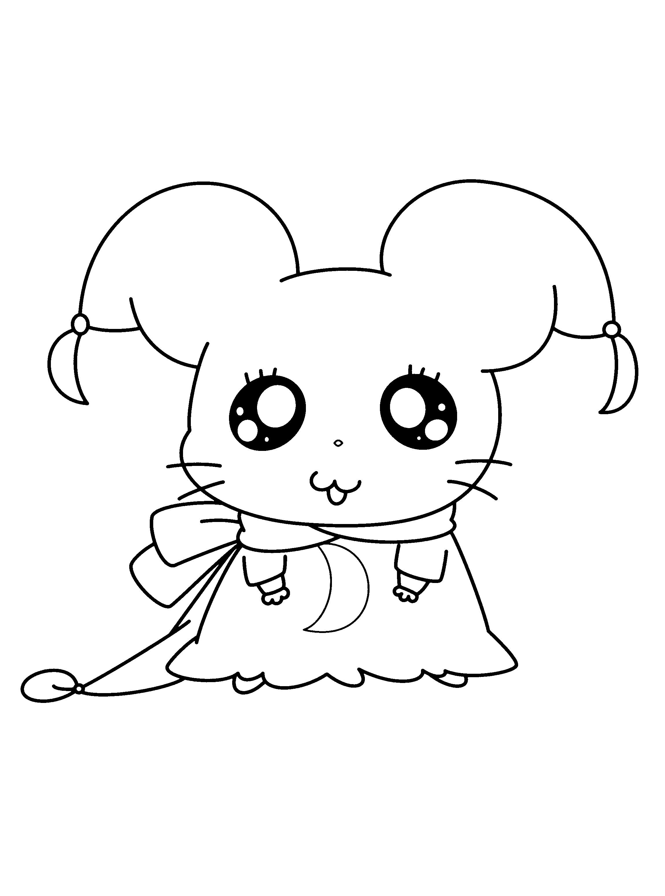 Disegno da colorare: Hamtaro (Cartoni animati) #39944 - Pagine da Colorare Stampabili Gratuite