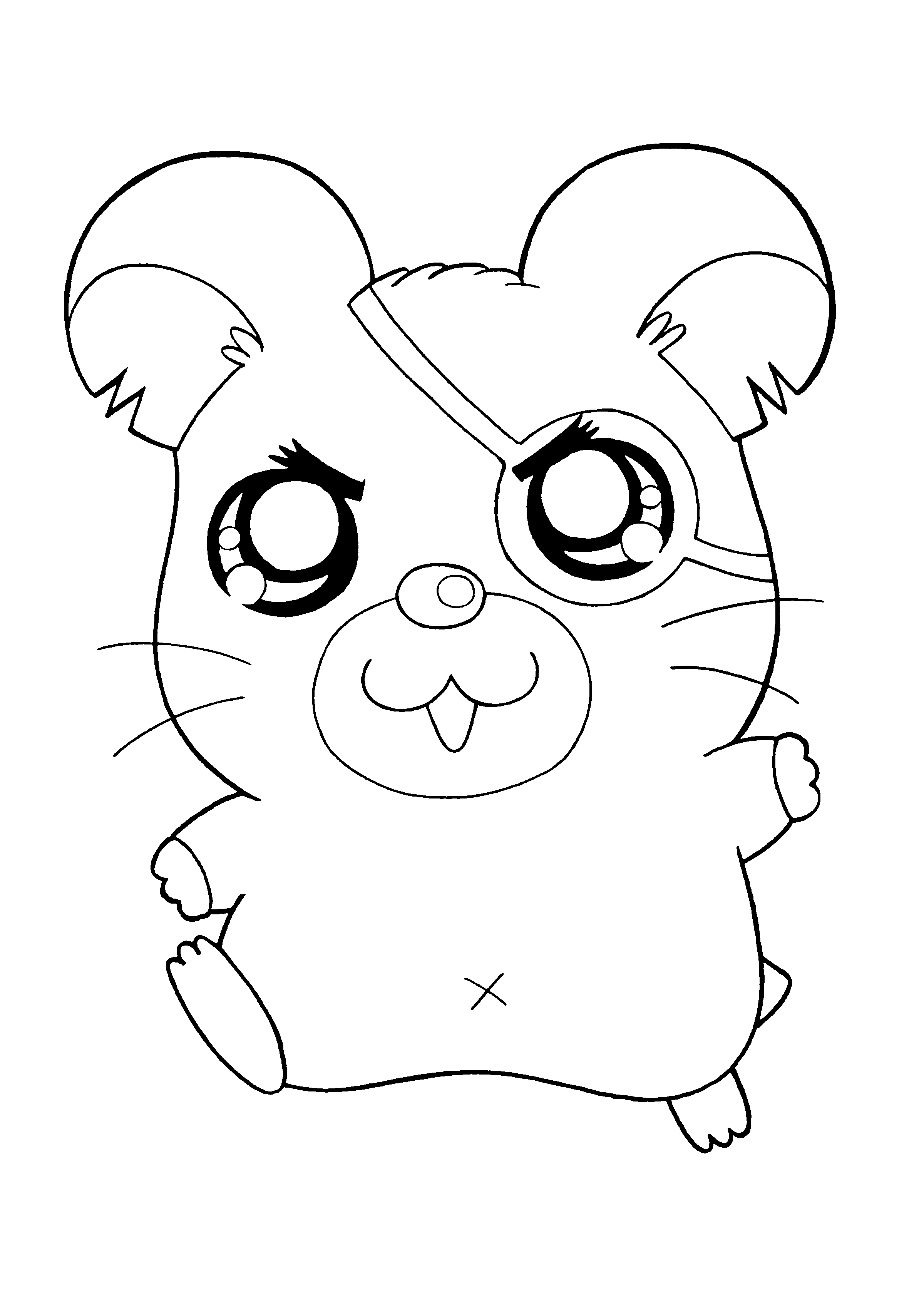 Disegno da colorare: Hamtaro (Cartoni animati) #39949 - Pagine da Colorare Stampabili Gratuite