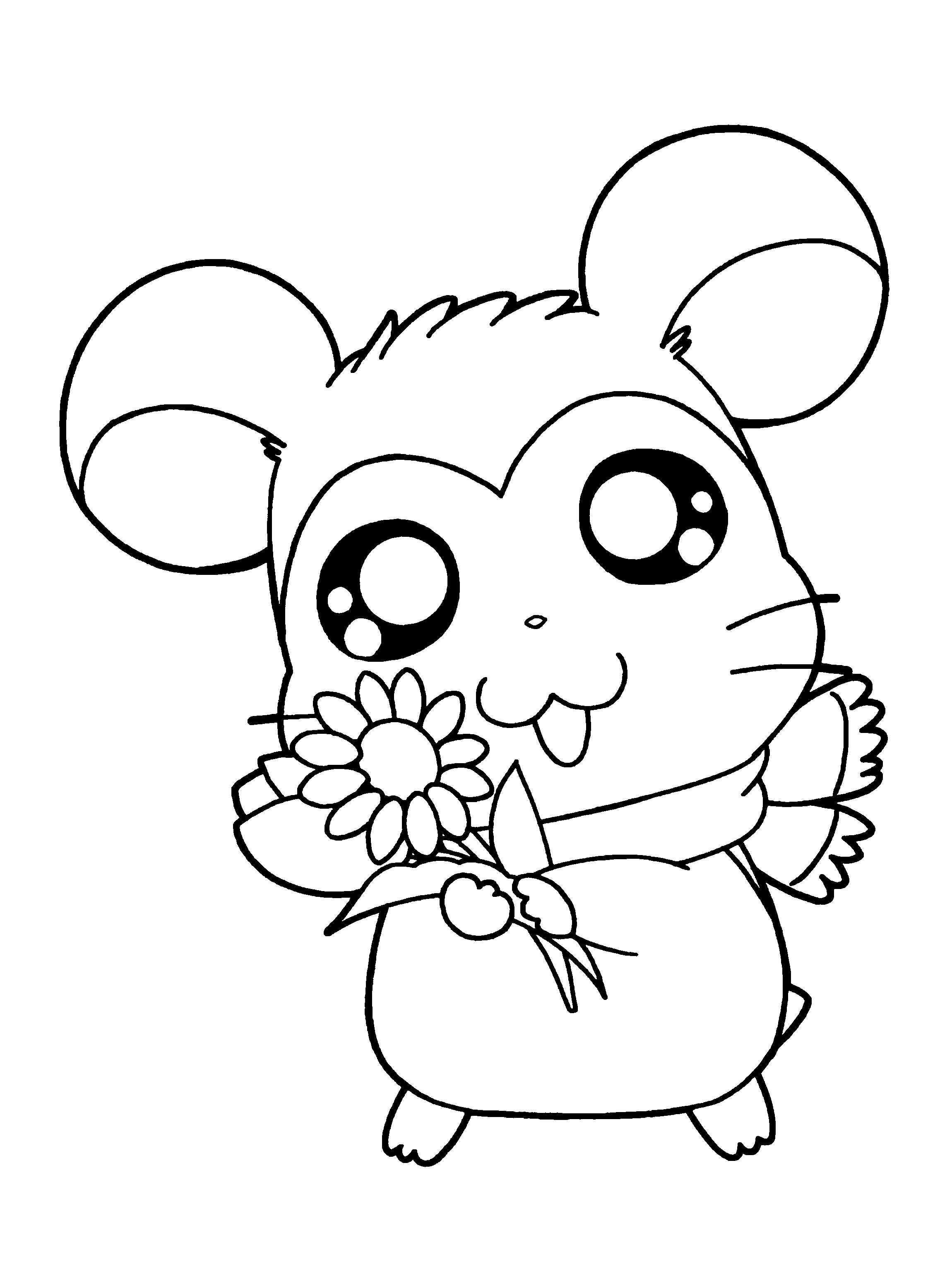 Disegno da colorare: Hamtaro (Cartoni animati) #39951 - Pagine da Colorare Stampabili Gratuite