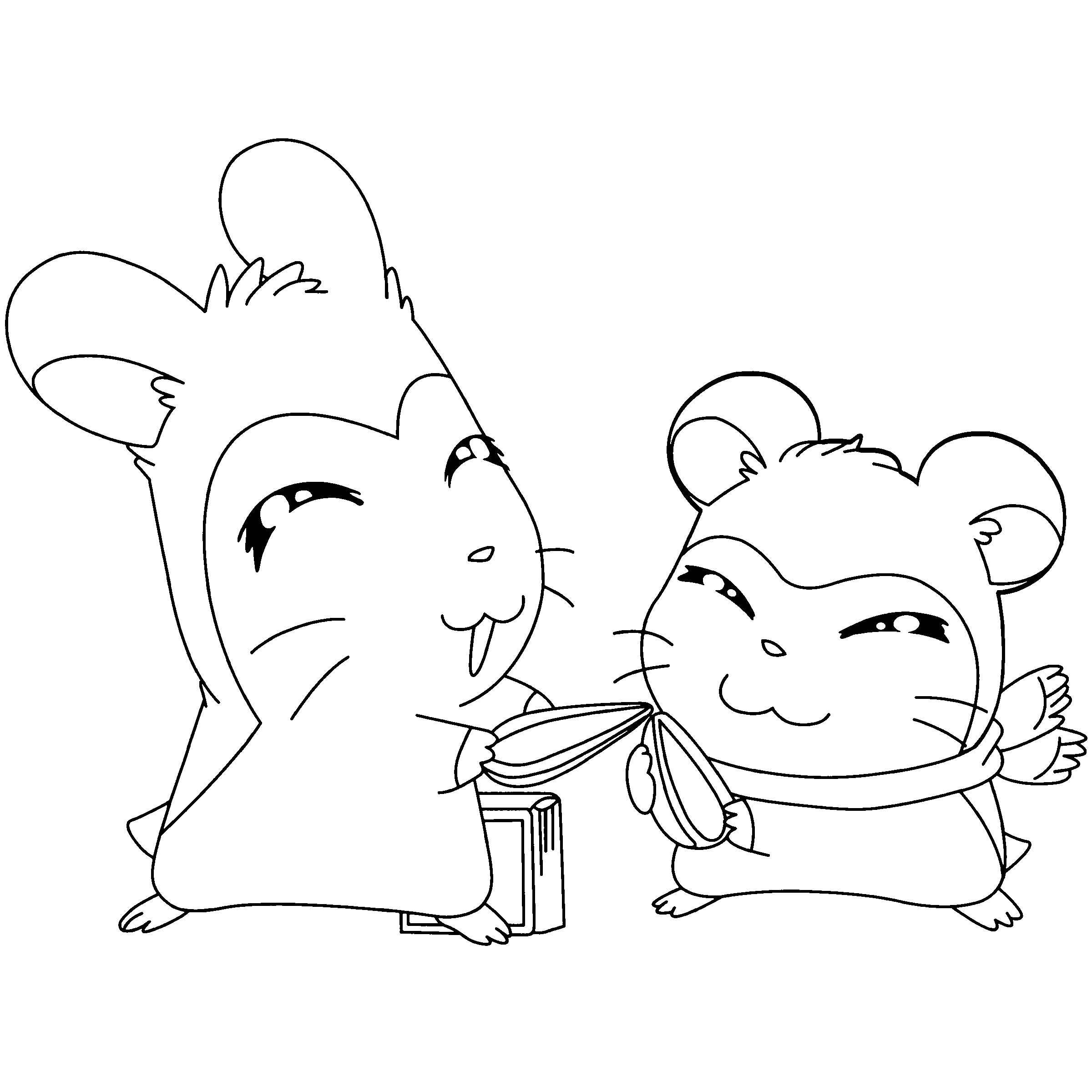 Disegno da colorare: Hamtaro (Cartoni animati) #39952 - Pagine da Colorare Stampabili Gratuite