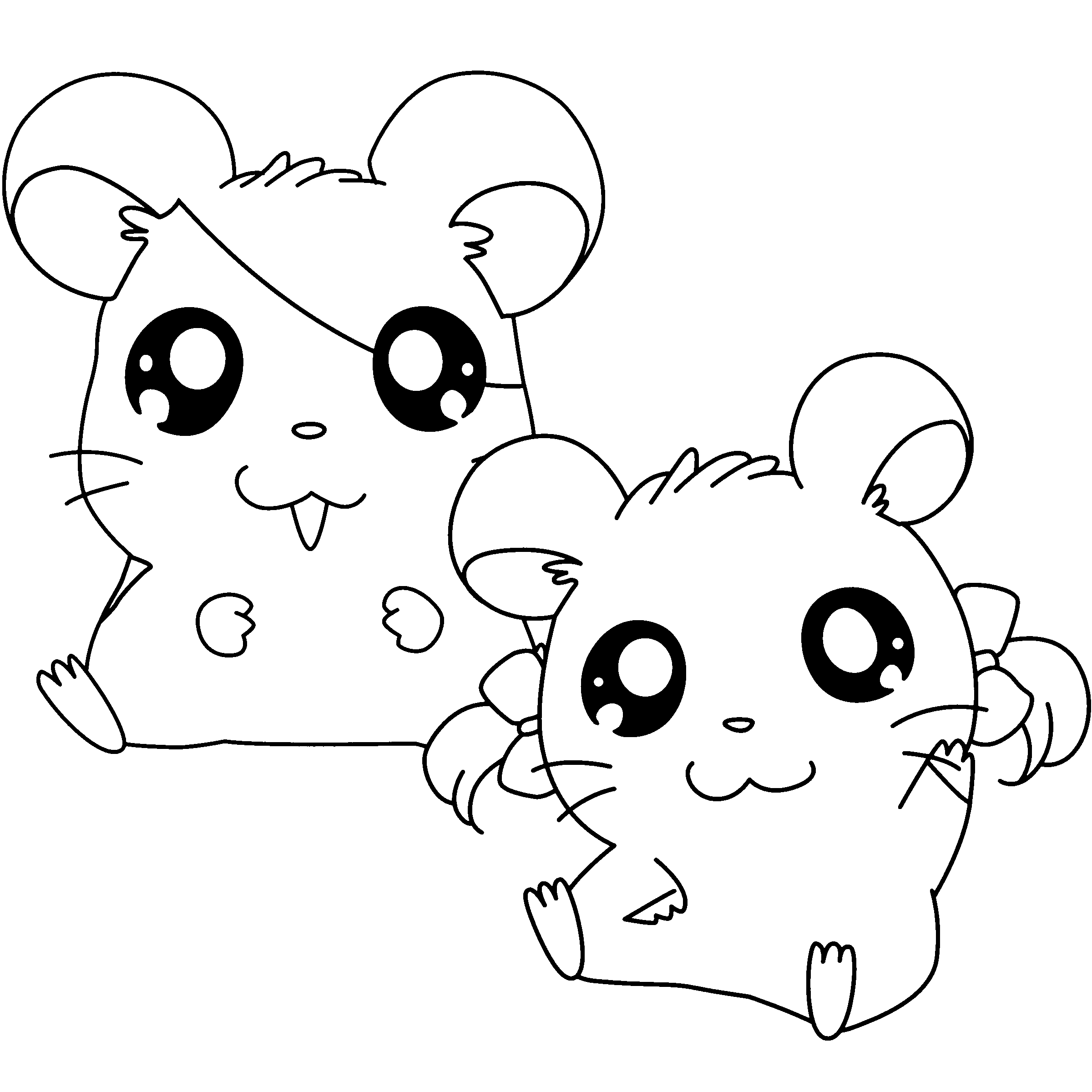 Disegno da colorare: Hamtaro (Cartoni animati) #39956 - Pagine da Colorare Stampabili Gratuite