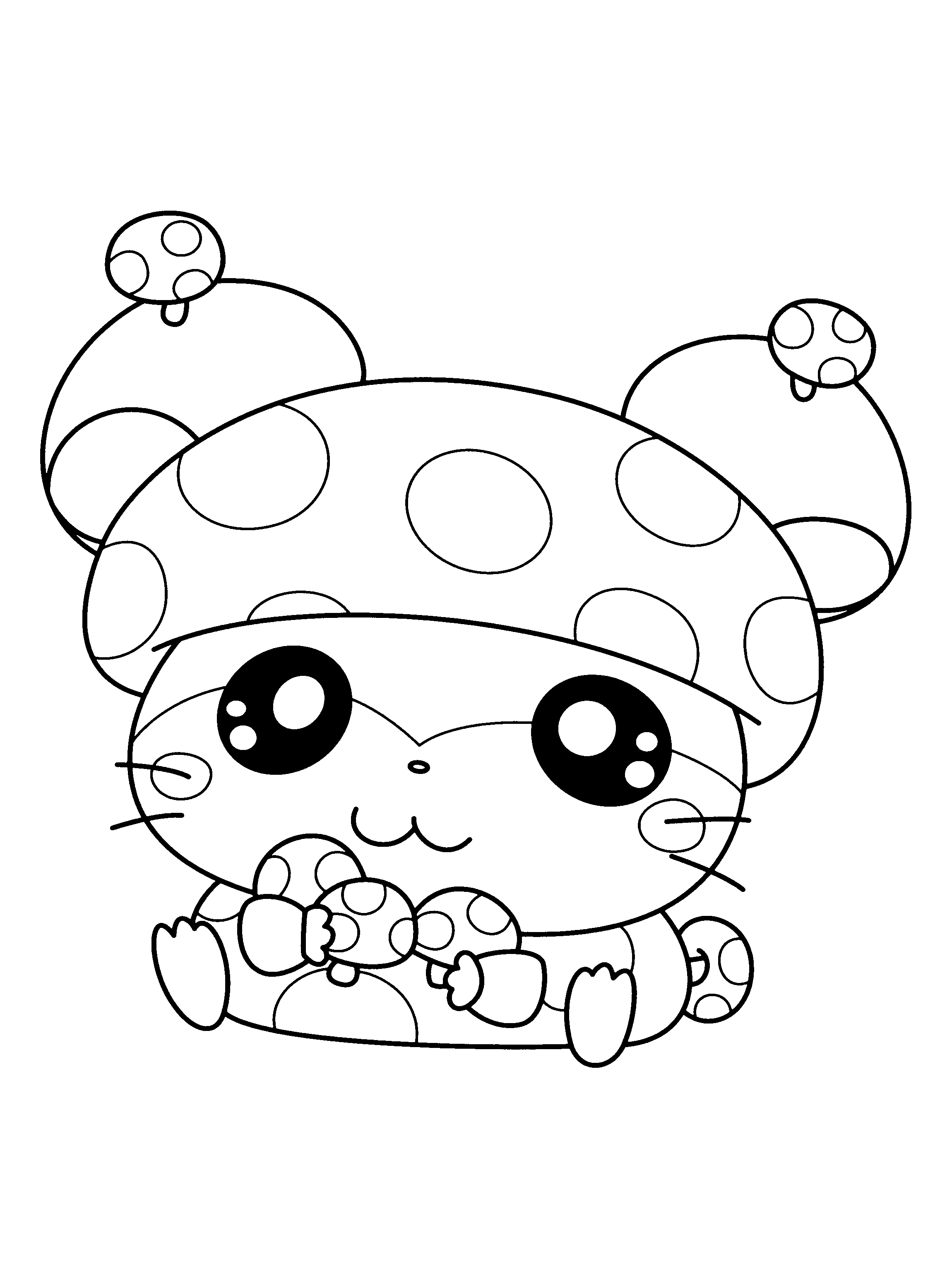 Disegno da colorare: Hamtaro (Cartoni animati) #39971 - Pagine da Colorare Stampabili Gratuite